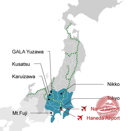 Vé tàu JR Tokyo Wide Pass