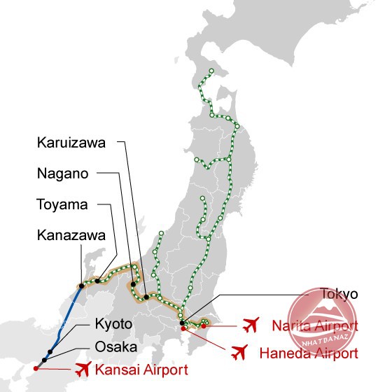 Vé tàu Đèo Hokuriki Arch