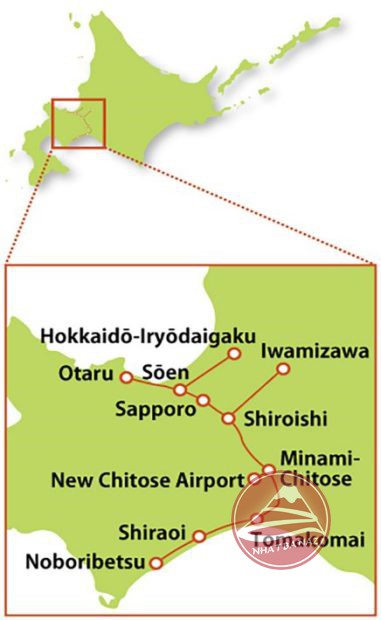 Vé Hokkaido Rail Pass khu vực SAPPORO – NOBORIBETSU