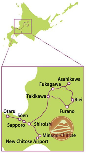 Vé Hokkaido Rail Pass khu vực SAPPORO-FURANO