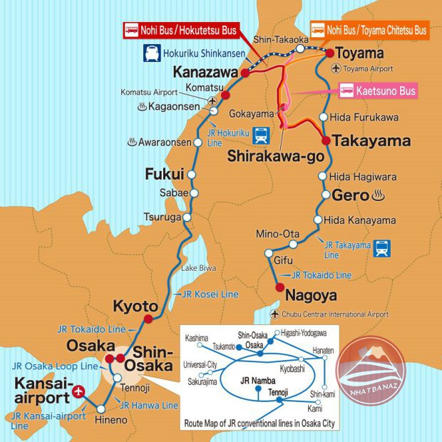 Vé Takayama-Hokuriku Area Pass