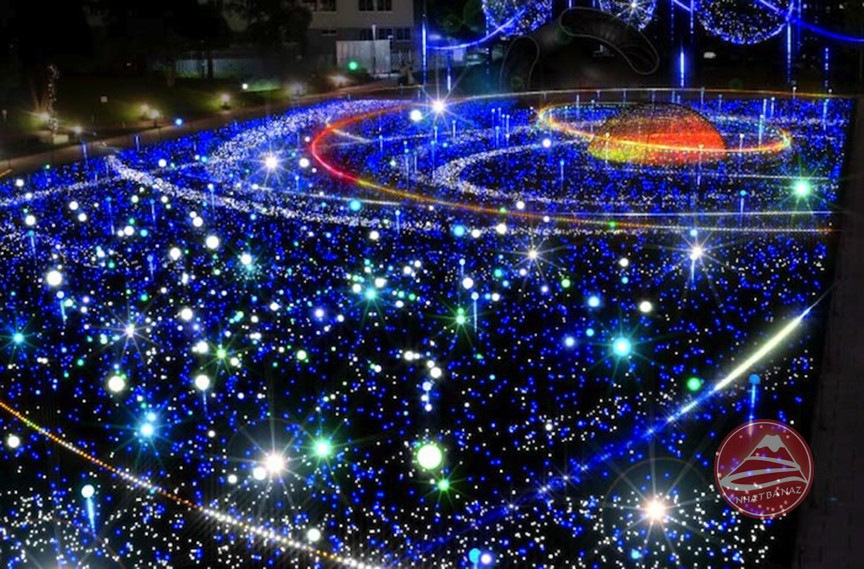 Trình diễn Amakawa Illumination tại tháp Tokyo