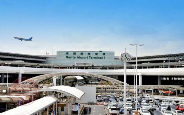 Sân bay Narita khởi đầu Tour Nhật Bản mùa tuyết rơi