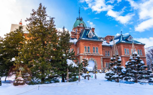 Tòa thị chính Hokkaido - Điểm checkin ấn tượng tour Hokkaido trượt tuyết 6N5D