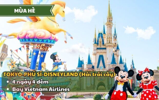 Tour Nhật Bản 4N4Đ Disneyland từ TP. HCM bay Vietnam Airlines
