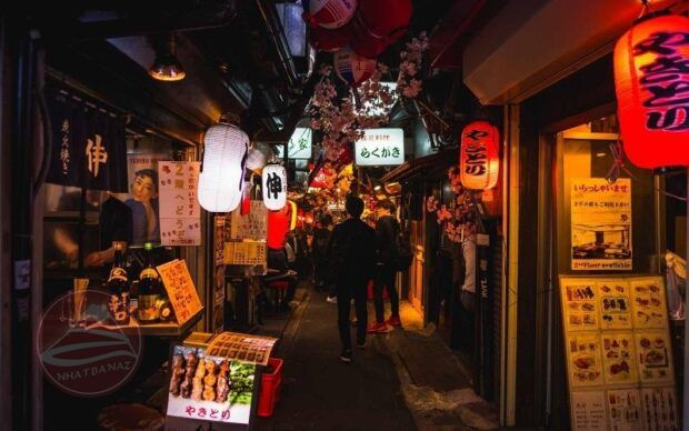 Khu phố ẩm thực Shibuya Yokocho nhộn nhịp