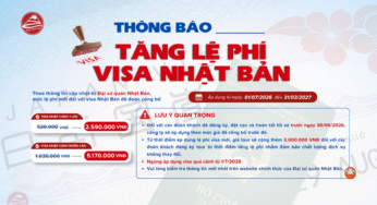 THÔNG BÁO TĂNG LỆ PHÍ VISA NHẬT BẢN