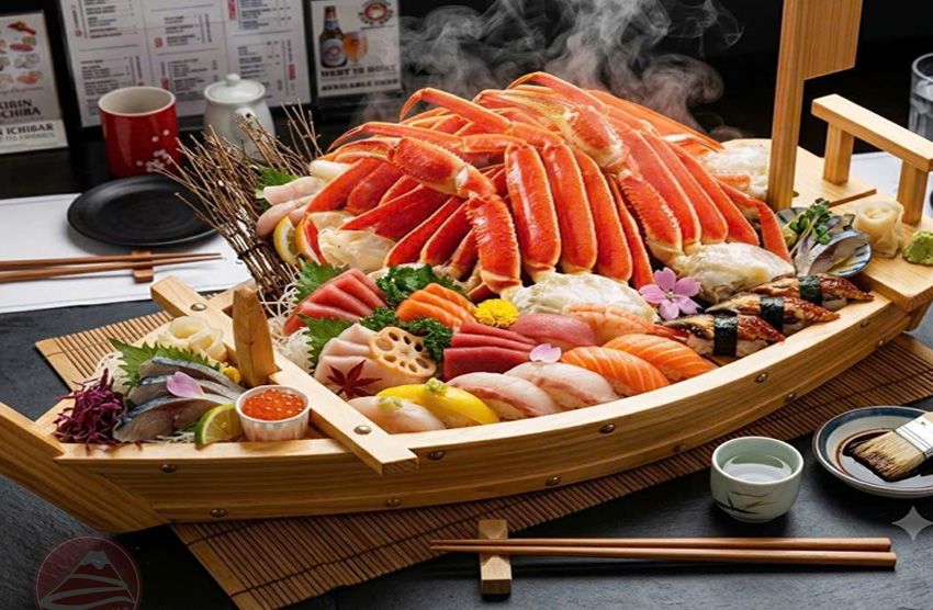 Chân cua tuyết & sashimi