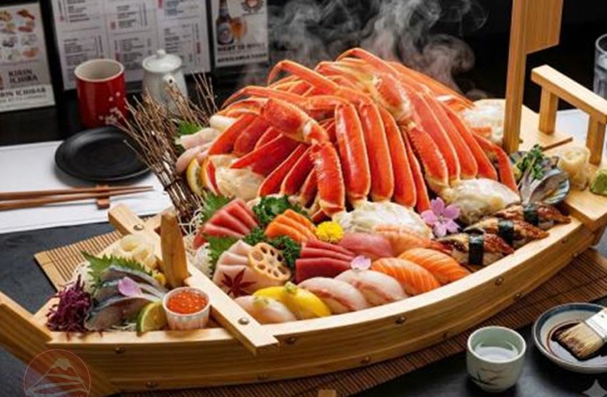 Cua tuyết và Sashimi