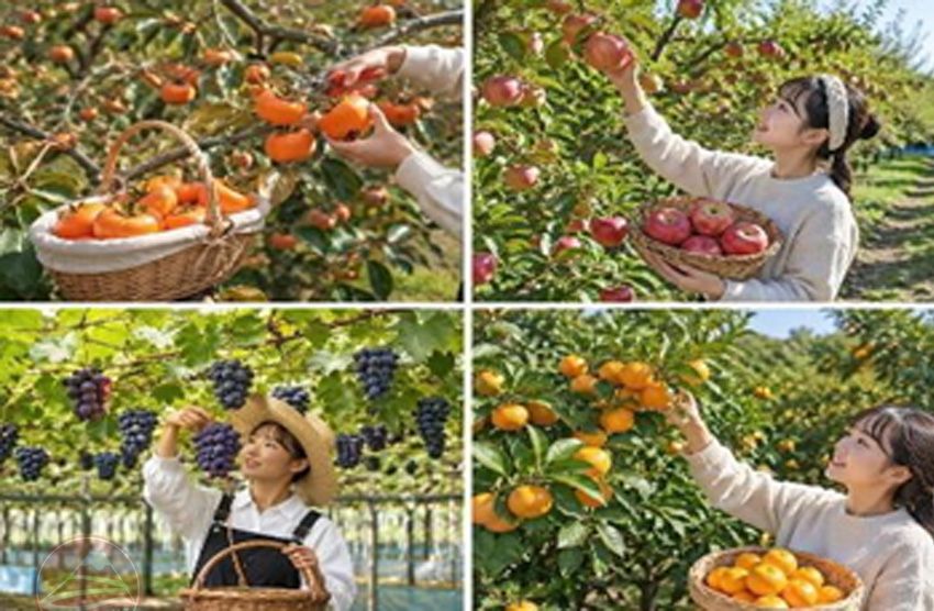 Hái hoa quả