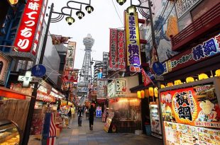 con đường ẩm thực Shinsekai - Osaka