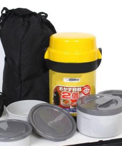 Hộp Cơm Giữ Nhiệt 4 Ngăn ZOJIRUSHI SL-JAF14 Màu Vàng