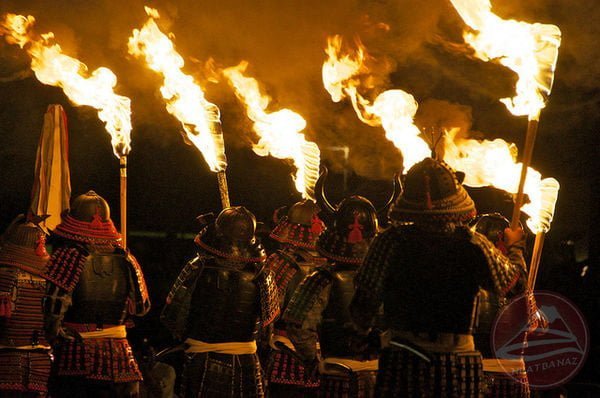 Innoshima-Suigun-Matsuri-samurai-torches-64