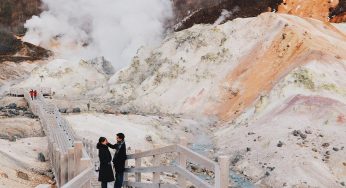 Du lịch Noboribetsu mùa đông, trải nghiệm tắm onsen dưới tuyết